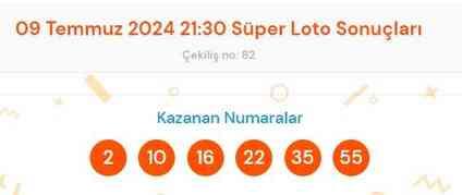 Süper Loto sonuçları açıklandı! 9 Temmuz Süper Loto kazanan numaralar neler? Süper Loto sonuçlarına ne zaman, nereden bakılır?