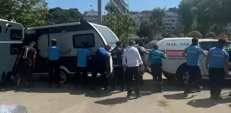 Tebligat gönderilmişti! Maltepe Sahili'ndeki karavanlar Yediemin Otoparkına çekildi