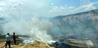 Bolu'da Arpa Tarlasında Yangın: Samanlar Küle Döndü
