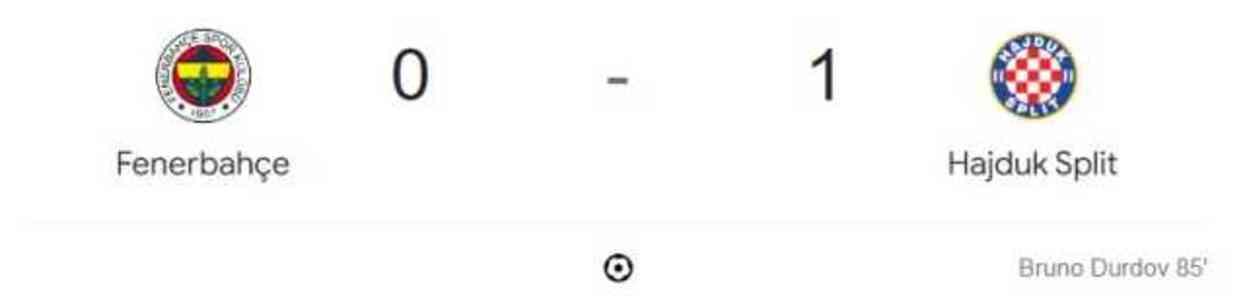 Fenerbahçe Hajduk Split maçı kaç kaç, bitti mi? MAÇ SKORU! Fenerbahçe Hajduk Split maçı kaç kaç, canlı maç skoru! Fenerbahçe Hajduk Split maçı kaç kaç, bitti mi? MAÇ SKORU! Fenerbahçe Hajduk Split maçı kaç kaç, canlı maç skoru!