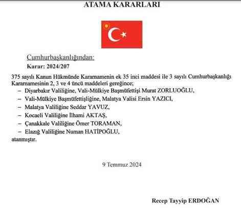 Yeni Elazığ Valisi Numan Hatipoğlu kimdir, nereli, kaç yaşında? Elazığ Valisi kim oldu?