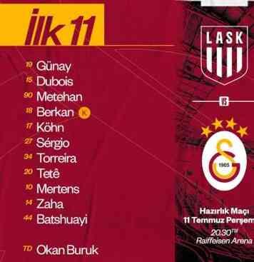 Bugün Galatasaray'ın maçı var mı? Bugün Galatasaray'ın maçı var mı?