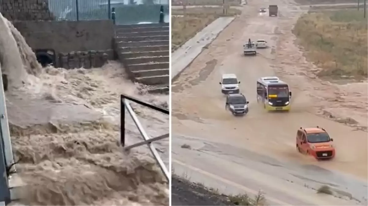 Bursa'da sağanak! Çok sayıda ilçede sokak ve caddeler göle döndü