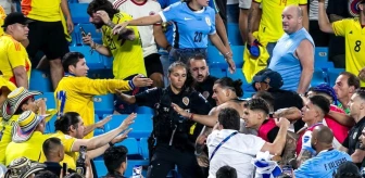Copa America yarı finalinde Uruguaylı oyuncularla taraftarlar arasında kavga çıktı