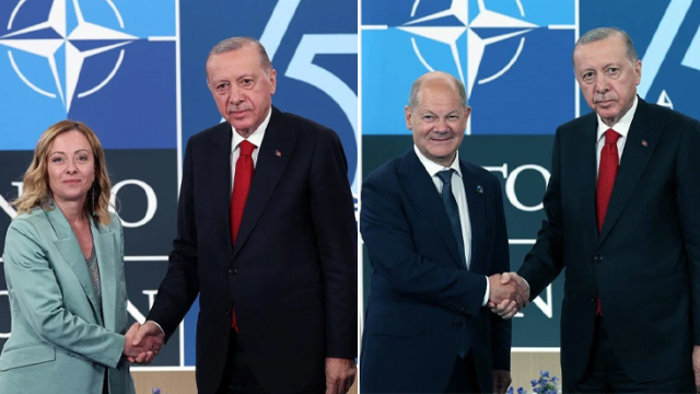 Cumhurbaşkanı Erdoğan, Biden onuruna verilen yemeğe katıldı! Macar başbakandan Erdoğan'a övgü dolu sözler