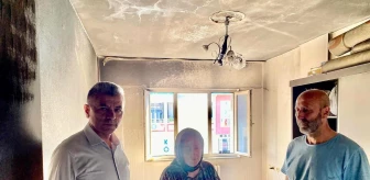 Balıkesir Gönen'de Apartman Yangını Sonrası Kaymakam Ziyareti