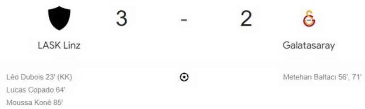 LASK Linz Galatasaray maçı kaç kaç, bitti mi, golleri kimler attı? MAÇ SKORU! LASK Linz GS maçı kaç kaç, canlı maç skoru! LASK Linz Galatasaray maçı kaç kaç, bitti mi, golleri kimler attı? MAÇ SKORU! LASK Linz GS maçı kaç kaç, canlı maç skoru!
