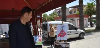 Aydın Germencik'te 15 Temmuz Demokrasi ve Milli Birlik Günü kapsamında resim sergisi açıldı