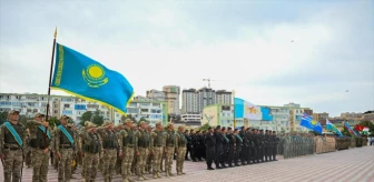 Kazakistan'ın Hazar Denizi kıyısında ortak tatbikat düzenlendi