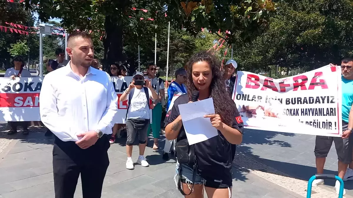 Hayvan Hakları Savunucuları Samsun'da Eylem Yaptı