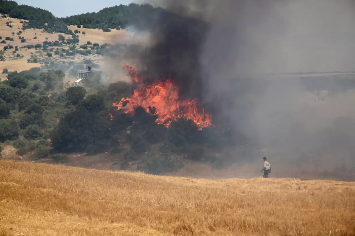 Keşan'da Rüzgarın Etkisiyle Yayılan Yangın Kontrol Altına Alındı