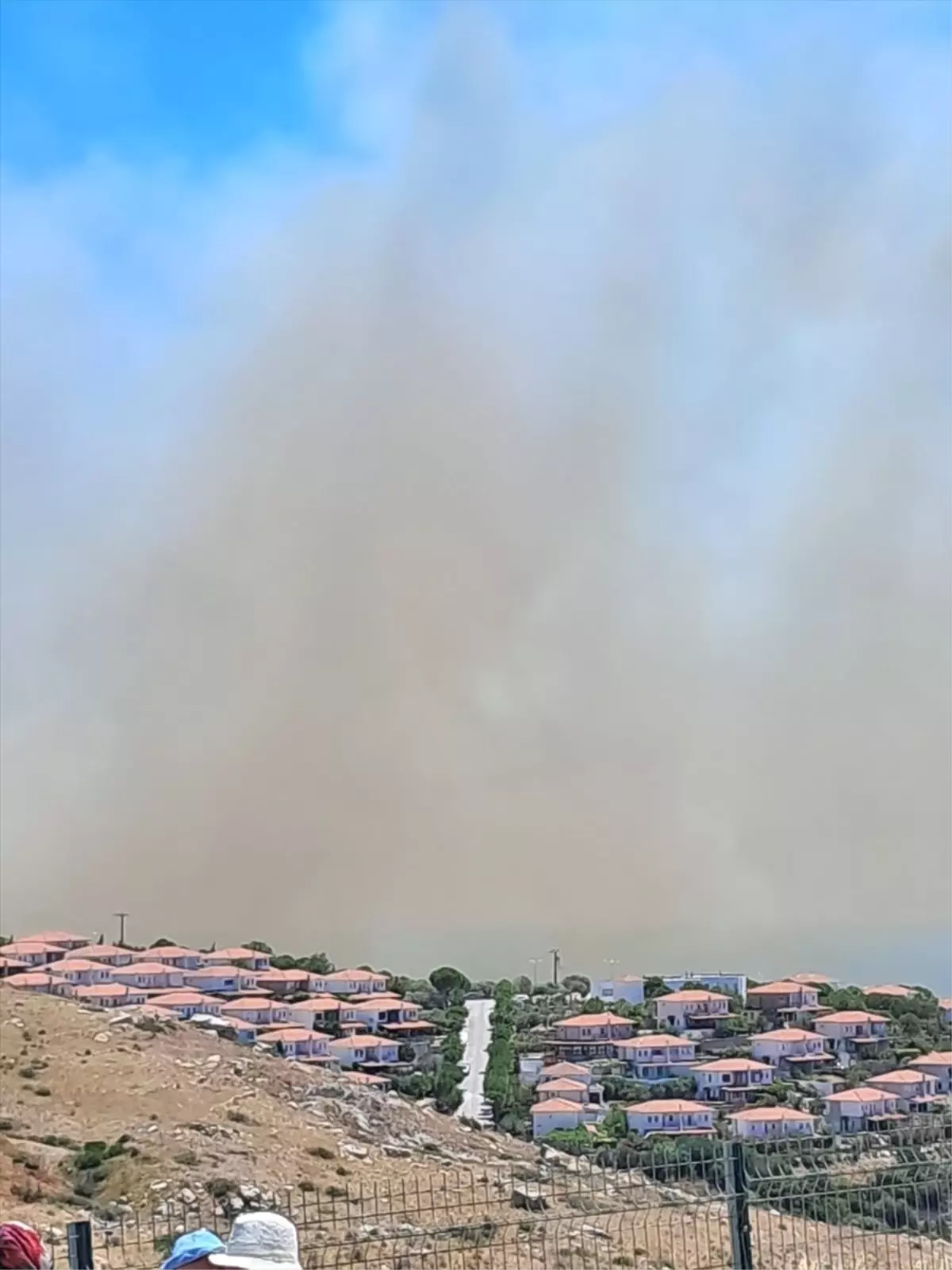 Çeşme'de Ormanlık Alanda Çıkan Yangına Müdahale Ediliyor