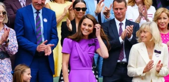 Kanser tedavisi gören Kate Middleton, Wimbledon finalinde halkın karşısına çıktı! Ayakta alkışlandı