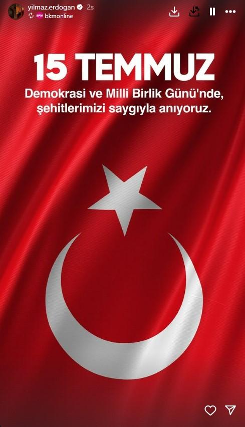 Ünlülerin 15 Temmuz Mesajları