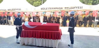 Tekirdağ'da kanserden vefat eden polis memuru için tören düzenlendi