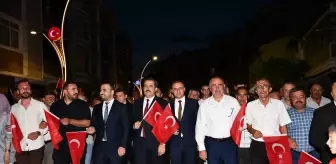 Vezirköprü'de 15 Temmuz Demokrasi ve Milli Birlik Günü Yürüyüşü Düzenlendi