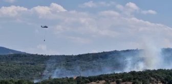Bursa'da Orman Yangınına 2 Helikopterle Müdahale Ediliyor