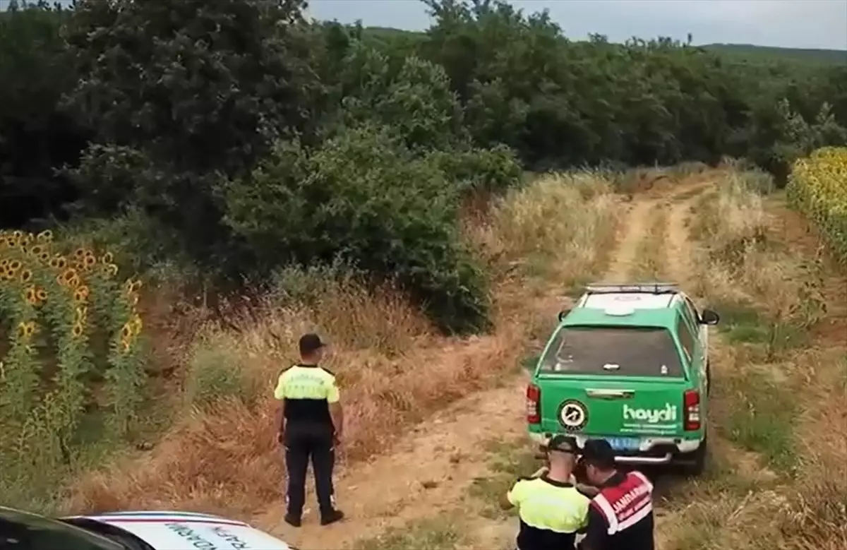 Edirne'de jandarma ekipleri orman yangınlarına karşı dron destekli denetim gerçekleştirdi