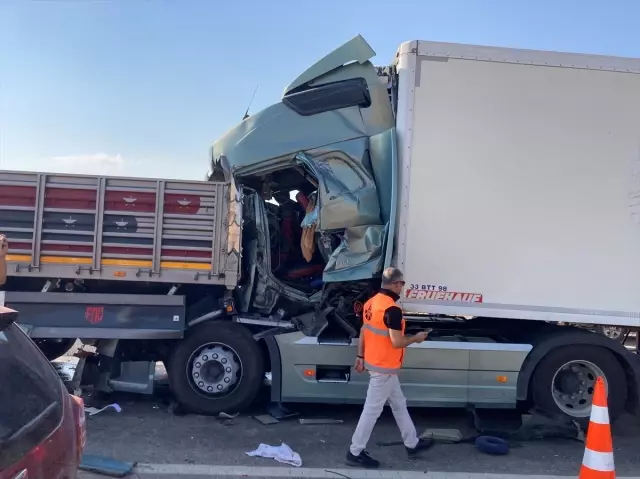 5 trucks and 2 vans collided! 1 person died in a terrible accident