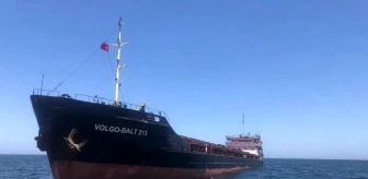 Bursa'da karaya oturan gemi kurtarıldı