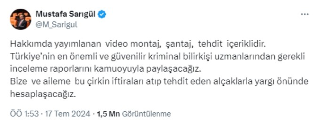 Mustafa Sarıgül kaset iddiası hakkında ne dedi? (VİDEO) Paylaşılan video hakkında Sarıgül ve avukatlarından açıklama geldi