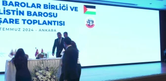 Türkiye Barolar Birliği ve Filistin Barosu İş Birliği Protokolü İmzaladı