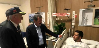 Samsun Valisi Orhan Tavlı, EYP Patlaması Sonucu Yaralanan Uzman Çavuşu Ziyaret Etti