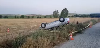 Çorum'un Alaca ilçesinde otomobil şarampole devrildi: 1 ölü, 3 yaralı