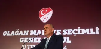 TFF'nin yeni başkanı İbrahim Hacıosmanoğlu, teşekkür konuşması yaptı Açıklaması