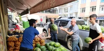 Tunceli'de doğal yöntemlerle yetiştirilen Hıdıroz karpuzu satışa sunuldu