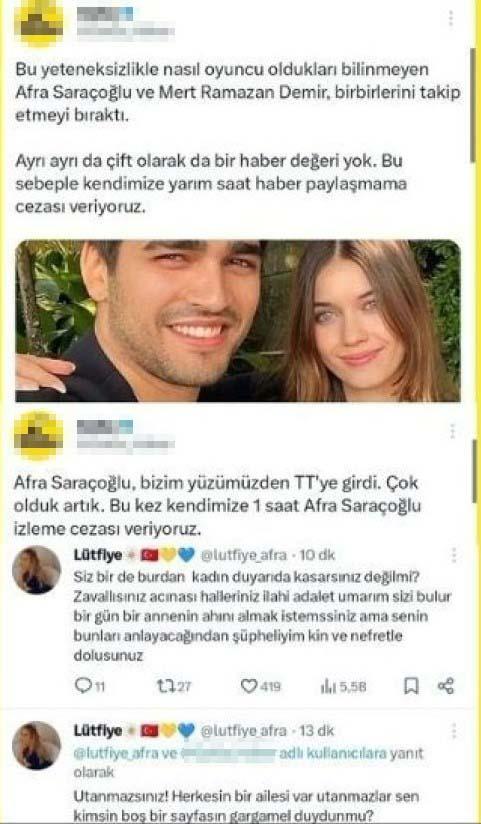 Afra Saraçoğlu's mother went crazy when she saw the 'talentless' comment made for her daughter