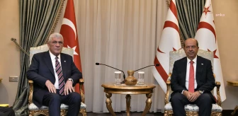 KKTC Cumhurbaşkanı Ersin Tatar, İYİ Parti Genel Başkanı Müsavat Dervişoğlu ve heyetini kabul etti