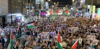 Ürdün'de İsrail'in Gazze Şeridi'ndeki saldırılarını protesto eden gösteri düzenlendi