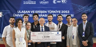 Ulaşan ve Erişen Türkiye 2053 AR-GE Proje Fikir Yarışması'nda dereceye giren üniversite öğrencileri projelerini anlattı