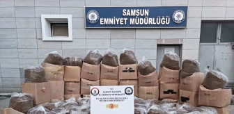 Samsun'da 1 Ton Kaçak Tütün Ele Geçirildi