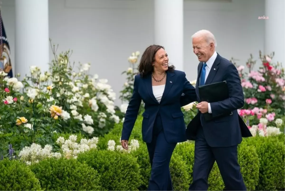 Joe Biden, Kamala Harris'i destekliyor