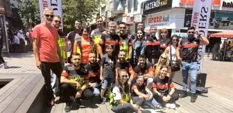 SkyRiders Motosiklet Kulübü, Melih Can Polat için ücretsiz su dağıtımı yaptı