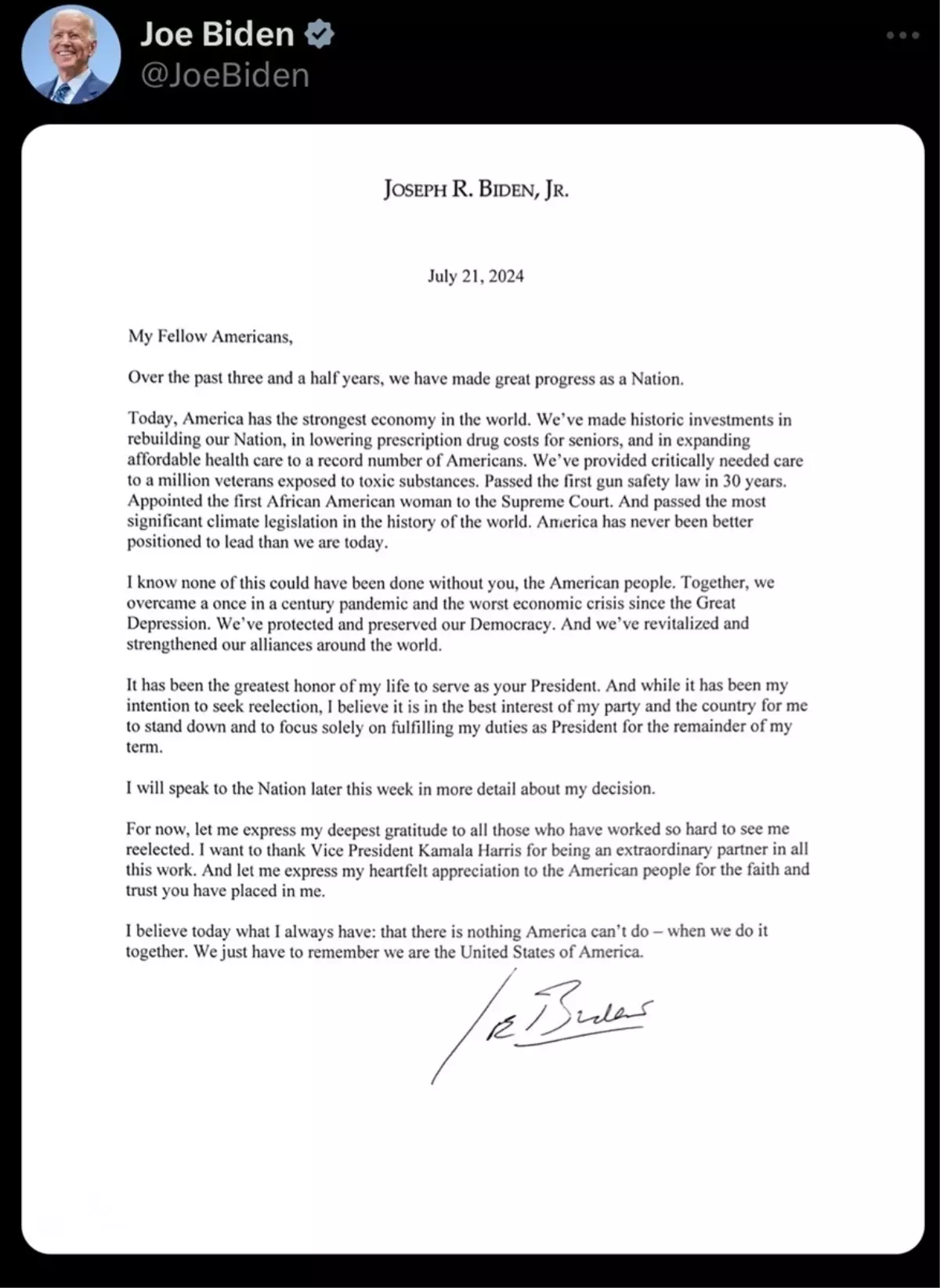 Joe Biden, Kamala Harris'i aday olarak onayladı