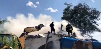 Kahramanmaraş'ta Ev Yangını Söndürüldü