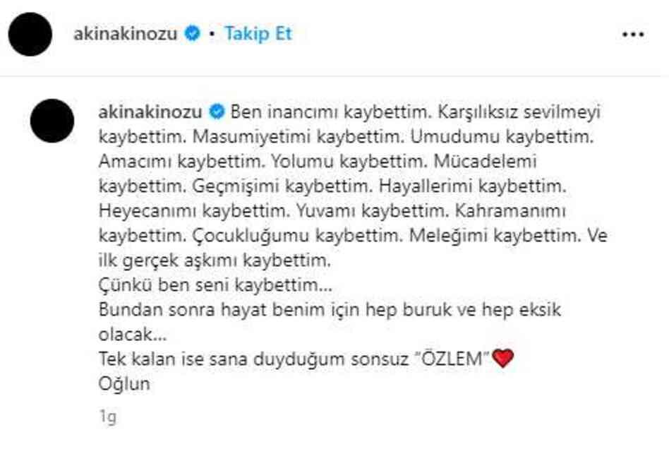 Akın Akınözü'nün annesi neden öldü? Akın Akınözü'nün annesi ne zaman öldü?