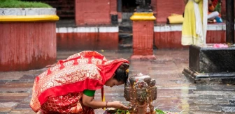 Nepal'da Lalitpur'da Shrawan Ayı Kutlamaları
