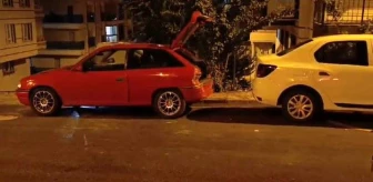 Ankara'da rampada park halindeki araç 3 araca çarptı