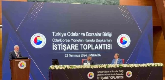Çerkezköy Ticaret ve Sanayi Odası Yönetim Kurulu Başkanı Ahmet Çetin, TOBB İstişare Toplantısında Bölge Sorunlarını Dile Getirdi