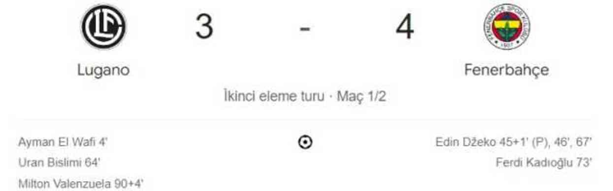 Lugano Fenerbahçe maçı kaç kaç, bitti mi? MAÇ SKORU! Lugano Fenerbahçe maçı kaç kaç, canlı maç skoru! Lugano Fenerbahçe maçı kaç kaç, bitti mi? MAÇ SKORU! Lugano Fenerbahçe maçı kaç kaç, canlı maç skoru!