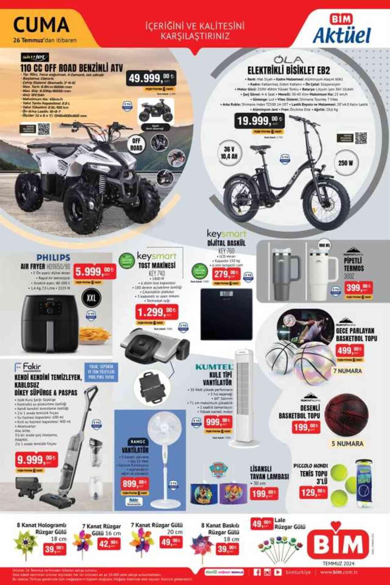 26 TEMMUZ BİM AKTÜEL KATALOĞU || BİM'de bu cuma hangi ürünler var?