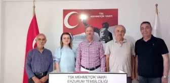 Erzurum Kalkınma Vakfı Başkanı ve Mütevelli Heyeti Üyeleri Mehmetçik Vakfı Temsilciliğine Ziyarette Bulundu