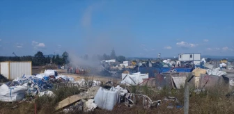 Gebze'deki Geri Dönüşüm Atölyesinde Yangın Çıktı