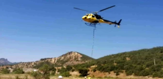 MTA Jeofizik Etütleri Dairesi Başkanlığı için helikopter acil iniş yaptı