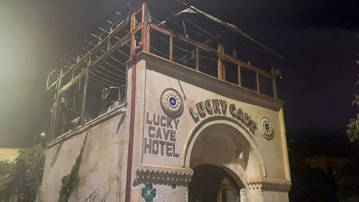 Nevşehir'de butik otelde çıkan yangın söndürüldü