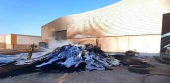 Mardin'de Plastik Dönüşüm Fabrikasında Yangın